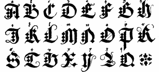 Letras góticas