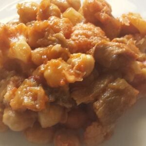 Garbanzos con verduras