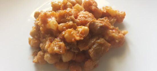 Garbanzos con verduras