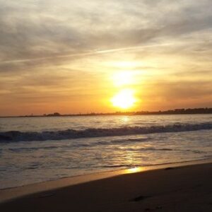 La playa se quedó vacía
