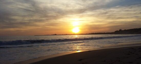 La playa se quedó vacía