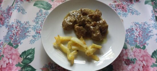 Carne de cerdo en salsa